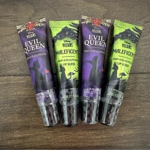 Bath and Body Disney Villains lip gloss set of four